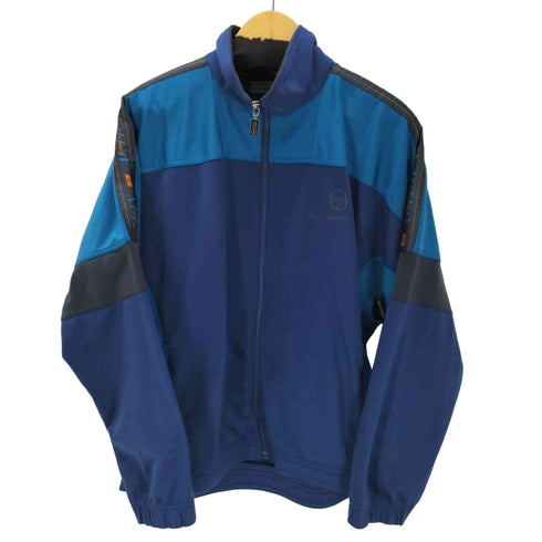 セルジオタッキーニ SERGIO TACCHINI 80S MADE IN ITALY Truck Jacket イタリア製 ロゴ刺繍 ショルダーライン スイッチング トラック ジャケット ブルゾン メンズ EUR:48