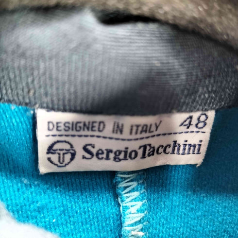 セルジオタッキーニ SERGIO TACCHINI 80S MADE IN ITALY Truck Jacket イタリア製 ロゴ刺繍 ショルダーライン スイッチング トラック ジャケット ブルゾン メンズ EUR:48