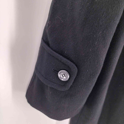 カシミヤ CASHMERE CASHMERE 100% Balmacaan Long Coat カシミア 100% バルマカーン ステンカラー ロング コート 比翼 メンズ import:L