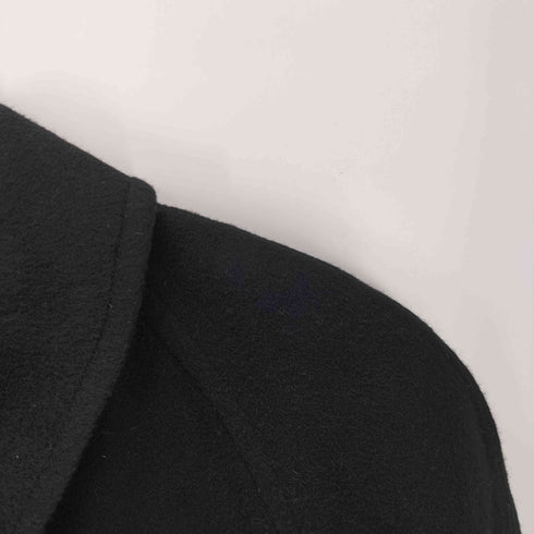 カシミヤ CASHMERE CASHMERE 100% Balmacaan Long Coat カシミア 100% バルマカーン ステンカラー ロング コート 比翼 メンズ import:L