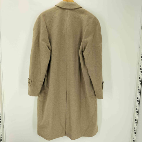 カシミヤ CASHMERE CASHMERE 100% Balmacaan Long Coat カシミア 100% バルマカーン ステンカラー ロング コート 比翼 メンズ import:L