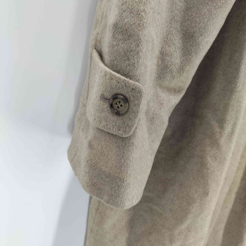 カシミヤ CASHMERE CASHMERE 100% Balmacaan Long Coat カシミア 100% バルマカーン ステンカラー ロング コート 比翼 メンズ import:L