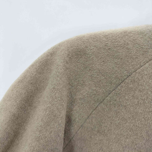 カシミヤ CASHMERE CASHMERE 100% Balmacaan Long Coat カシミア 100% バルマカーン ステンカラー ロング コート 比翼 メンズ import:L