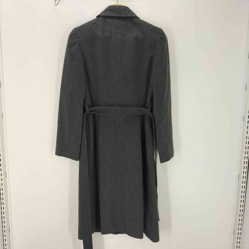 カシミヤ CASHMERE CASHMERE 100% Balmacaan Long Coat カシミア 100% バルマカーン ステンカラー ロング コート レディース import:L