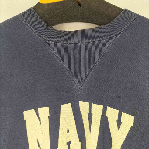 ザリアルマッコイズ THE REAL McCOYS navy プリント スウェット メンズ US:38