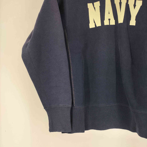 ザリアルマッコイズ THE REAL McCOYS navy プリント スウェット メンズ US:38