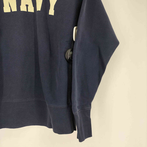 ザリアルマッコイズ THE REAL McCOYS navy プリント スウェット メンズ US:38