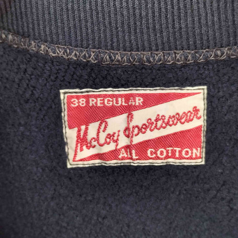 ザリアルマッコイズ THE REAL McCOYS navy プリント スウェット メンズ US:38