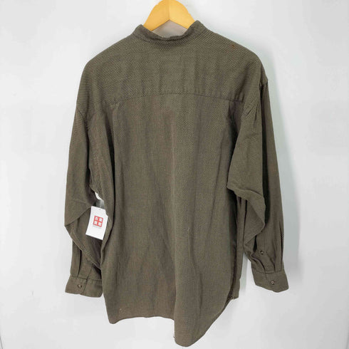 アイクベーハー IKE BEHAR USA製 バンドカラー L/S シャツ メンズ import:XL