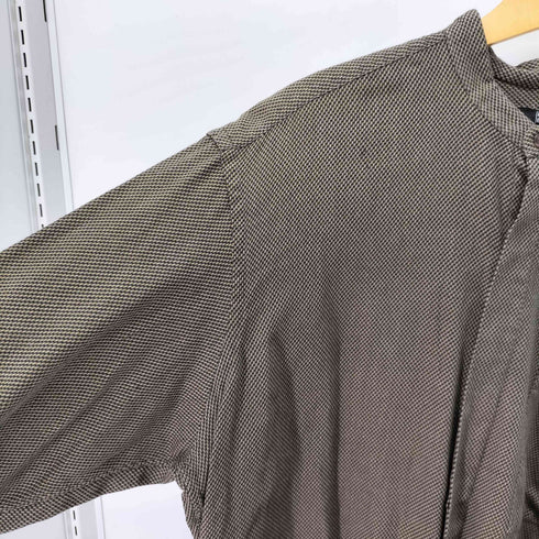 アイクベーハー IKE BEHAR USA製 バンドカラー L/S シャツ メンズ import:XL
