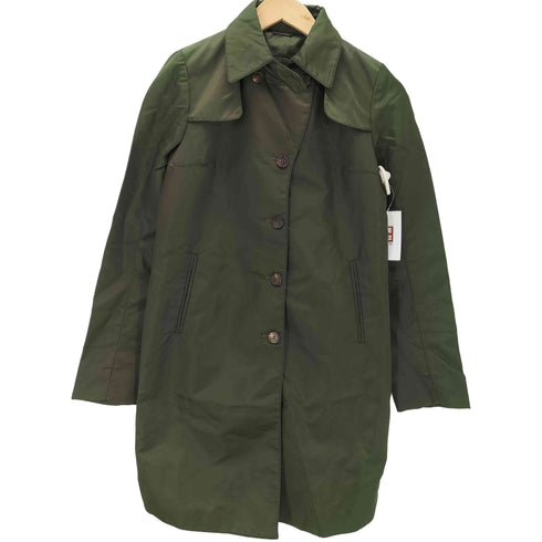 90-00S MADE IN ITALY Iridescent Balmacaan Coat イタリア製 玉蟲 バルマカーン ステンカラー ロング コート レディース import:M