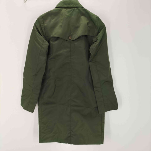 90-00S MADE IN ITALY Iridescent Balmacaan Coat イタリア製 玉蟲 バルマカーン ステンカラー ロング コート レディース import:M