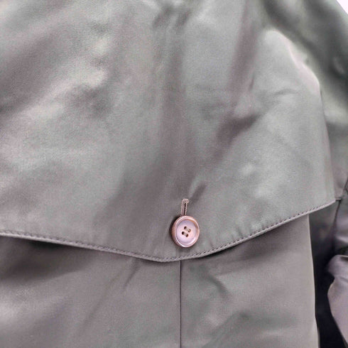 90-00S MADE IN ITALY Iridescent Balmacaan Coat イタリア製 玉蟲 バルマカーン ステンカラー ロング コート レディース import:M