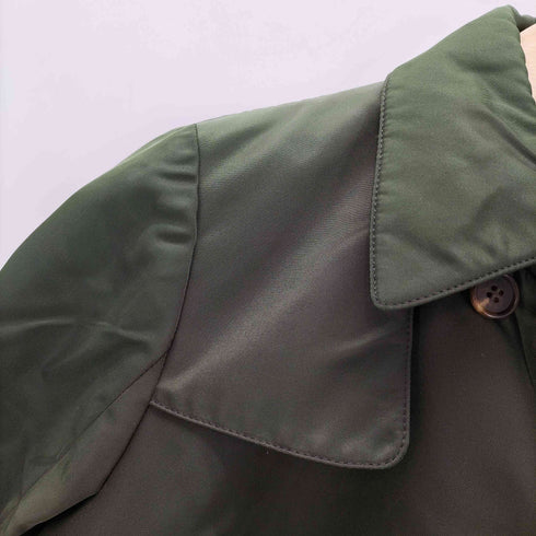 90-00S MADE IN ITALY Iridescent Balmacaan Coat イタリア製 玉蟲 バルマカーン ステンカラー ロング コート レディース import:M