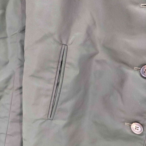 90-00S MADE IN ITALY Iridescent Balmacaan Coat イタリア製 玉蟲 バルマカーン ステンカラー ロング コート レディース import:M