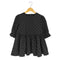 PICCIN PERLA フロッキードットペプラム五分袖ブラウス レディース JPN:M