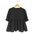 PICCIN PERLA フロッキードットペプラム五分袖ブラウス レディース JPN:M