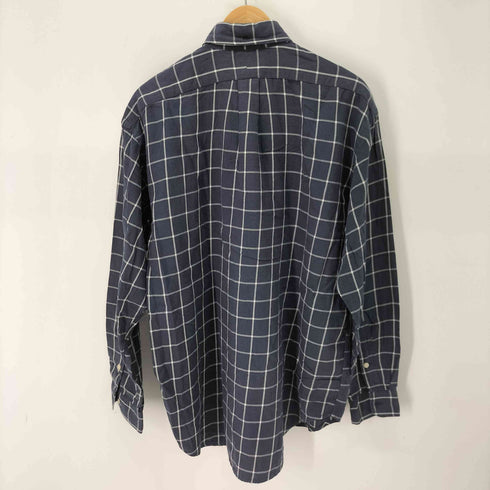 ポロバイラルフローレン Polo by RALPH LAUREN 90S BLAIRE ポニー刺繍 グラフチェック コットン B.D. L/S シャツ メンズ import:L
