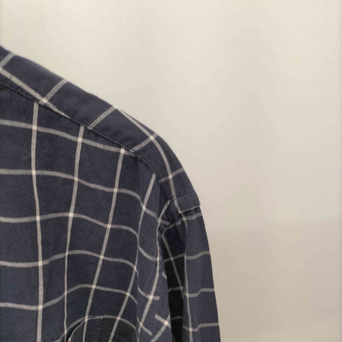 ポロバイラルフローレン Polo by RALPH LAUREN 90S BLAIRE ポニー刺繍 グラフチェック コットン B.D. L/S シャツ メンズ import:L