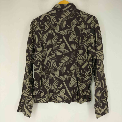 ディーゼル DIESEL 00S 総柄 L/S レーヨンシャツ メンズ import:M