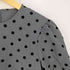 PICCIN PERLA フロッキードットペプラム五分袖ブラウス レディース JPN:M