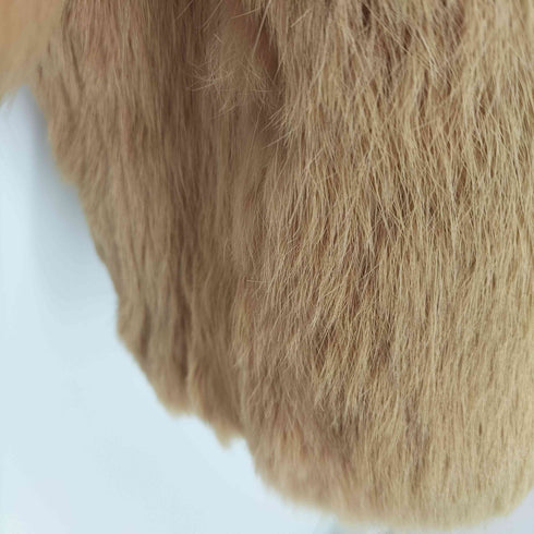 80-90S French Fabric Real Fur 100% Vintage Mouton Jacket フランス製 生地 ユーロ リアルファー 100% ヴィンテージ ムートン ジャケット レディース import:M