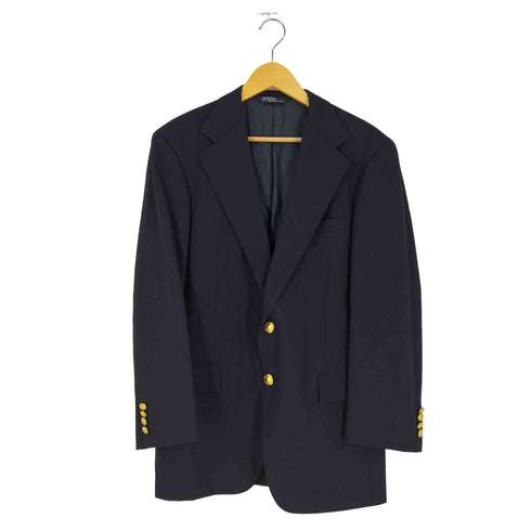 ポロバイラルフローレン Polo by RALPH LAUREN 金ボタン 紺ブレザー メンズ C96-W84-T180