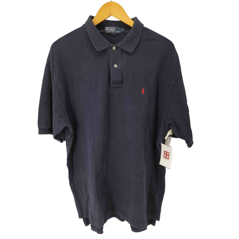 ポロバイラルフローレン Polo by RALPH LAUREN 90S ポニー刺繍 S/S ポロシャツ メンズ import:XL