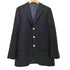 シップス SHIPS LUXURY tailoring style ウール100 金ボタン 紺ブレ 鹿の子 3B テーラードジャケット メンズ JPN:44