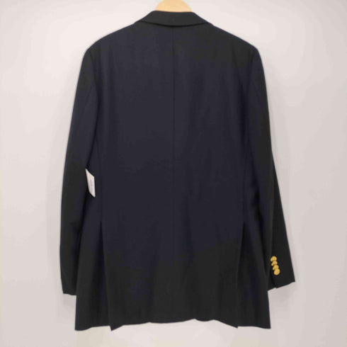 シップス SHIPS LUXURY tailoring style ウール100 金ボタン 紺ブレ 鹿の子 3B テーラードジャケット メンズ JPN:44