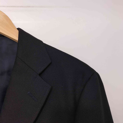 シップス SHIPS LUXURY tailoring style ウール100 金ボタン 紺ブレ 鹿の子 3B テーラードジャケット メンズ JPN:44