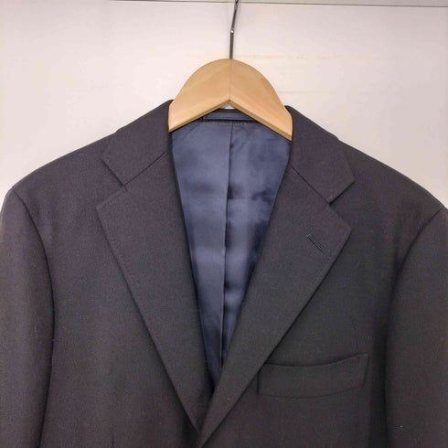シップス SHIPS LUXURY tailoring style ウール100 金ボタン 紺ブレ 鹿の子 3B テーラードジャケット メンズ JPN:44