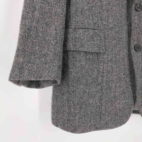 ベイカーストリート BAKER STREET SHETLAND WEAVING ヘリンボーン 2Bテーラードジャケット メンズ