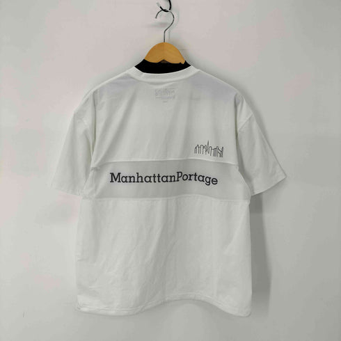 マンハッタンポーテージ Manhattan Portage 別注 メッシュ切替 バックプリントTシャツ メンズ LARGE