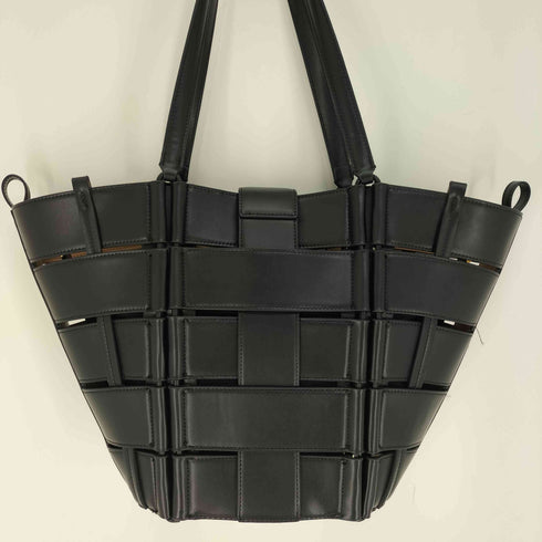 ザラ ZARA カゴ レザー トート バッグ レディース