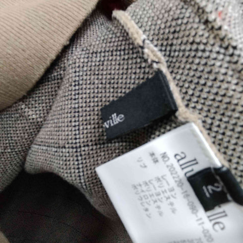 アルアバイル allureville 22AW ロープパターン ジャガード カーディガン レディース 2