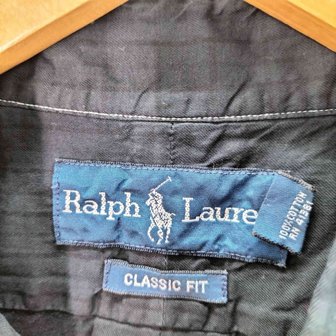 ラルフローレン RALPH LAUREN 90S 香港製 CLASSIC FIT ポニー刺繍 B.D L/S シャツ メンズ 16 1/2