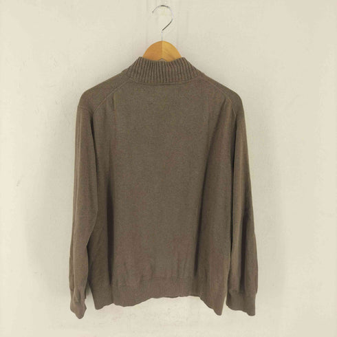 エディーバウアー Eddie Bauer カシミヤ混 ハーフジップニット メンズ import:XL