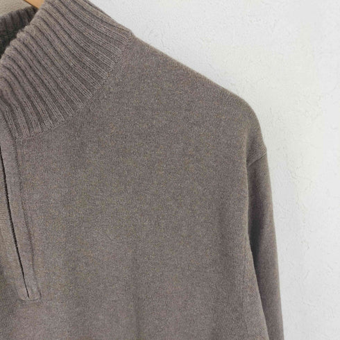 エディーバウアー Eddie Bauer カシミヤ混 ハーフジップニット メンズ import:XL