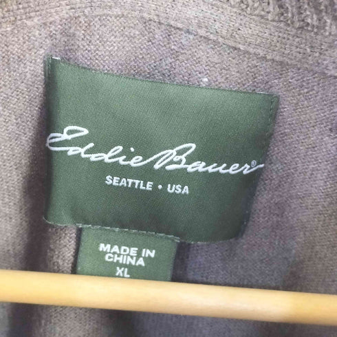 エディーバウアー Eddie Bauer カシミヤ混 ハーフジップニット メンズ import:XL