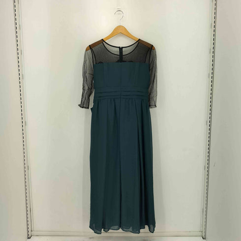 PourVous ワイドパンツフォーマルロング丈&ハイウエストオールインワン elegance レディース M