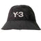 ワイスリー Y-3 ロゴ刺繍バケットハット メンズ