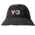 ワイスリー Y-3 ロゴ刺繍バケットハット メンズ