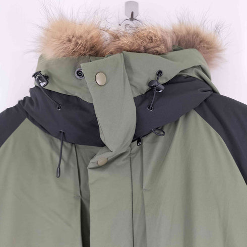 ファーストダウン FIRST DOWN ファー付き フーデットダウンジャケット メンズ import:L