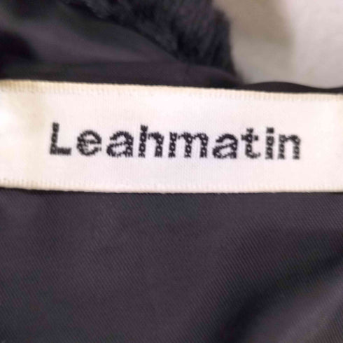 Leahmatin ベアプリント フェイクファーフーデットジャケット レディース JPN:M
