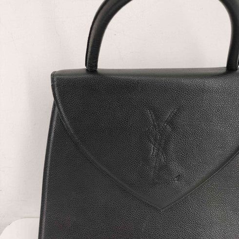 イヴサンローラン Yves Saint Laurent YSLロゴ レザーハンドバッグ レディース