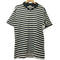 コムデギャルソンオム COMME des GARCONS HOMME 90-00s 田中期 田中オム ボーダー柄 襟付き VネックショートスリーブTシャツ メンズ