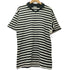 コムデギャルソンオム COMME des GARCONS HOMME 90-00s 田中期 田中オム ボーダー柄 襟付き VネックショートスリーブTシャツ メンズ