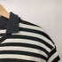 コムデギャルソンオム COMME des GARCONS HOMME 90-00s 田中期 田中オム ボーダー柄 襟付き VネックショートスリーブTシャツ メンズ