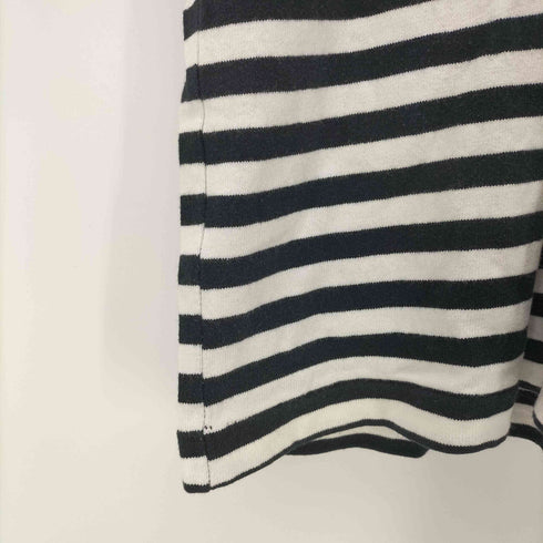 コムデギャルソンオム COMME des GARCONS HOMME 90-00s 田中期 田中オム ボーダー柄 襟付き VネックショートスリーブTシャツ メンズ